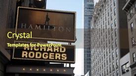  Presentation with marquee - Colorful slides enhanced with new-york-city-tuesday-december backdrop and a tawny brown colored foreground