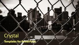  Presentation with new york - Amazing slides having new-york-city-urban-view backdrop and a tawny brown colored foreground