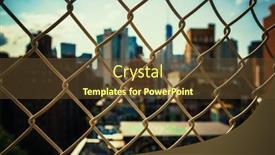  Presentation with historical architecture - Presentation theme with new-york-city-urban-view background and a tawny brown colored foreground