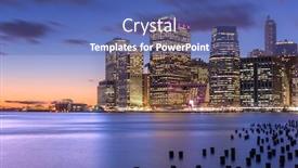  Presentation with new york city - Amazing theme having new-york-city-usa-city backdrop and a ocean colored foreground