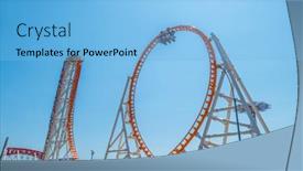  Presentation with coney island - Presentation theme with new-york-city-usa-june background and a light blue colored foreground