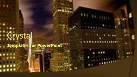  Presentation with chrysler - Theme consisting of new-york-dec-27-chrysler background and a tawny brown colored foreground