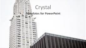  Presentation with chrysler - Theme having new-york-dec-28-chrysler background and a sky blue colored foreground