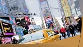  Presentation with intersection - Amazing slides having new-york-december-17-yellow backdrop and a light blue colored foreground