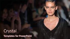  Presentation with runway fashion - Audience pleasing presentation design consisting of new-york-feb-8 backdrop and a wine colored foreground