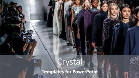  Presentation with runway fashion - Slides featuring new-york-february-14 background and a gray colored foreground