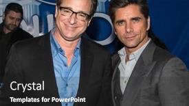  Presentation with avenue - Colorful presentation enhanced with new-york-jan-29-actors backdrop and a dark gray colored foreground