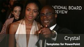  Presentation with gala - PPT layouts enhanced with new-york-jan-4-actress background and a dark gray colored foreground