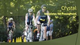  Presentation with triathlon - Slide set with new-york-jul-16-2017 background and a tawny brown colored foreground