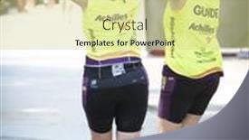  Presentation with triathlon - Audience pleasing presentation design consisting of new-york-jul-16-2017 backdrop and a  colored foreground