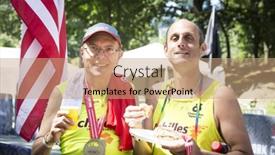  Presentation with triathlon - Amazing presentation theme having new-york-jul-16-2017 backdrop and a coral colored foreground