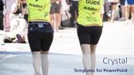  Presentation with finish line - Beautiful presentation design featuring new-york-jul-16-2017 backdrop and a sky blue colored foreground