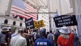  Presentation with broad - Beautiful slides featuring new-york-july-11-occupy backdrop and a  colored foreground