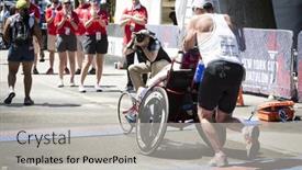  Presentation with triathlon swim bike run - 