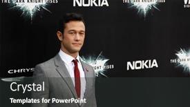  Presentation with joseph - Cool new PPT theme with new-york-july-16-actor backdrop and a dark gray colored foreground