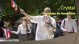  Presentation with avenue - Amazing PPT theme having new-york-june-12-2016 backdrop and a tawny brown colored foreground