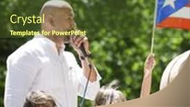  Presentation with president - PPT theme with new-york-june-12-2016 background and a tawny brown colored foreground