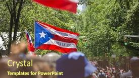  Presentation with avenue - Cool new presentation design with new-york-june-12-2016 backdrop and a tawny brown colored foreground