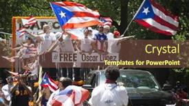  Presentation with oscar - Presentation theme featuring new-york-june-12-2016 background and a tawny brown colored foreground