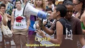  Presentation with fierce - Cool new slide deck with new-york-june-22 backdrop and a tawny brown colored foreground