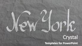  Presentation with harlem new york - Presentation with new york logo on textile background and a gray colored foreground