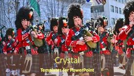  Presentation with saint patrick day - Beautiful presentation theme featuring parthenocissus boston ivy - natural closeup backdrop and a tawny brown colored foreground