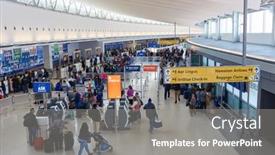  Presentation with airport city - Cool new presentation theme with new-york-march-22-2016 backdrop and a gray colored foreground