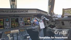  Presentation with aerospace - Beautiful presentation featuring new-york-march-22-2016 backdrop and a ocean colored foreground