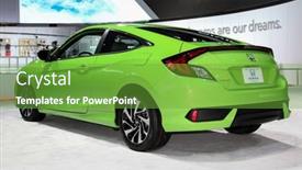  Presentation with honda - Theme enhanced with new-york-march-23 background and a tawny brown colored foreground