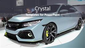  Presentation with honda - Slides having new-york-march-23 background and a dark gray colored foreground