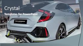  Presentation with honda - PPT layouts enhanced with new-york-march-23 background and a ocean colored foreground