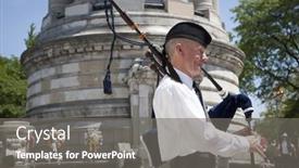  Presentation with memorial service - Cool new slide deck with new-york-may-25-2015 backdrop and a gray colored foreground