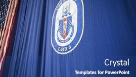  Presentation with blue curtain - 