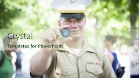  Presentation with promotion - Theme having new-york-may-27-2016 background and a soft green colored foreground