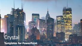  Presentation with new york - Presentation design featuring new-york-new-york-cityscape background and a ocean colored foreground