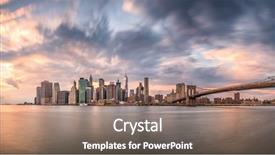  Presentation with new york - Beautiful presentation design featuring new york new york usa backdrop and a gray colored foreground