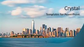  Presentation with new york - Amazing presentation theme having new york new york usa backdrop and a  colored foreground