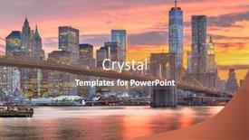  Presentation with new york - Amazing presentation theme having new-york-new-york-usa backdrop and a coral colored foreground