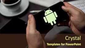  Presentation with new york - Cool new slide deck with new-york-new-york-usa backdrop and a tawny brown colored foreground