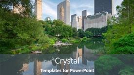  Presentation with new york - PPT theme featuring new-york-new-york-usa background and a gray colored foreground