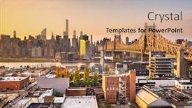  Presentation with manhattan - Cool new theme with new-york-new-york-usa backdrop and a coral colored foreground