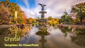  Presentation with new season - PPT theme with new-york-new-york-usa background and a tawny brown colored foreground