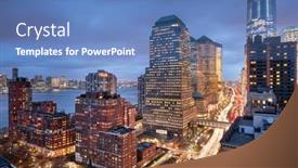  Presentation with west - Slide deck enhanced with new-york-new-york-usa background and a teal colored foreground