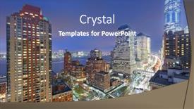  Presentation with new york - PPT theme enhanced with new-york-new-york-usa background and a ocean colored foreground