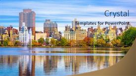  Presentation with new season - Cool new presentation with upper east side - new york new york backdrop and a light blue colored foreground
