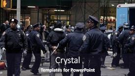  Presentation with disruption - Slides having new-york-nov-17 background and a wine colored foreground