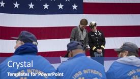  Presentation with veterans - Beautiful presentation featuring new-york-nov-25-2015 backdrop and a teal colored foreground