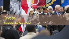  Presentation with world war - Presentation design with new-york-november-11-2015 background and a violet colored foreground