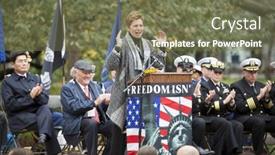  Presentation with veteran - Cool new presentation design with new-york-november-11-2015 backdrop and a violet colored foreground