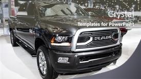  Presentation with auto - Presentation theme having new-york-ny-march-28 background and a dark gray colored foreground